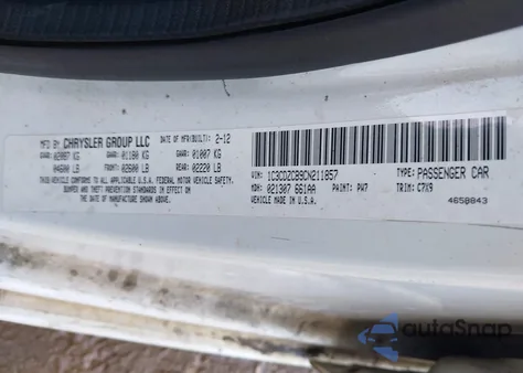 2012 Dodge Avenger Sxt z USA, uszkodzony, nr VIN 1C3CDZCB9CN211857